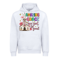 White amazing grace how sweet the sound Urban Hoodie - MaliasSmallBusiness