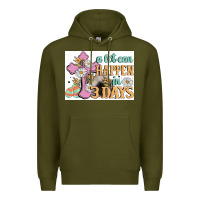 Army Green a lot can happen in 3 days Premium Hoodie - MaliasSmallBusiness