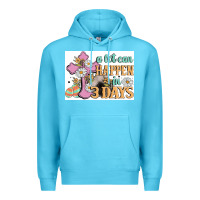 Ocean Blue a lot can happen in 3 days Premium Hoodie - MaliasSmallBusiness