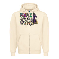 Sandshell people give me the creeps Zipper Hoodie - CowhideDigitalArt
