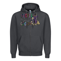 Smoke people give me the creeps Zipper Hoodie - CowhideDigitalArt