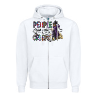 White people give me the creeps Zipper Hoodie - CowhideDigitalArt