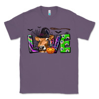 Lavender Love Halloween Cow Classic Tee - texasbilliewilder