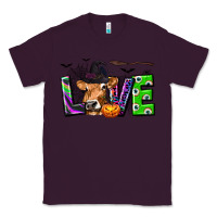 Plum Love Halloween Cow Classic Tee - texasbilliewilder