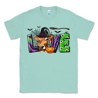 Seafoam Love Halloween Cow Classic Tee - texasbilliewilder