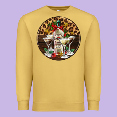 Christmas Martini Cocktail Party Premium Sweatshirt Designed By Adodesignshop