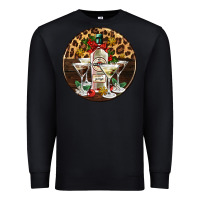 Black christmas martini cocktail party Premium Sweatshirt - AdoDesignShop