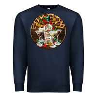 Navy christmas martini cocktail party Premium Sweatshirt - AdoDesignShop