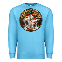 Ocean Blue christmas martini cocktail party Premium Sweatshirt - AdoDesignShop