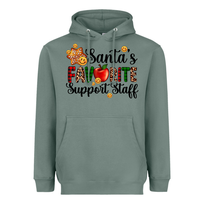 Santa's Favorite  Sport Staff Heavyweight Hoodie by AdoDesignShop | Teevron
