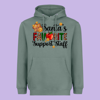 Santa's Favorite  Sport Staff Heavyweight Hoodie Designed By Adodesignshop