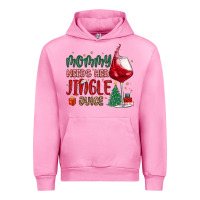 Fuchsia Pink mommy needs her jingle juice Urban Hoodie - MaliasSmallBusiness