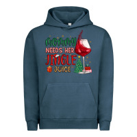 Pigment Midnight Navy mommy needs her jingle juice Urban Hoodie - MaliasSmallBusiness