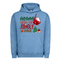 Pigment Pebble Blue mommy needs her jingle juice Urban Hoodie - MaliasSmallBusiness