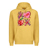 Antique Gold valentine xoxo teacher Premium Hoodie - MaliasSmallBusiness