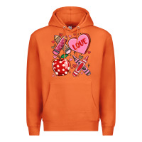 Carrot valentine xoxo teacher Premium Hoodie - MaliasSmallBusiness