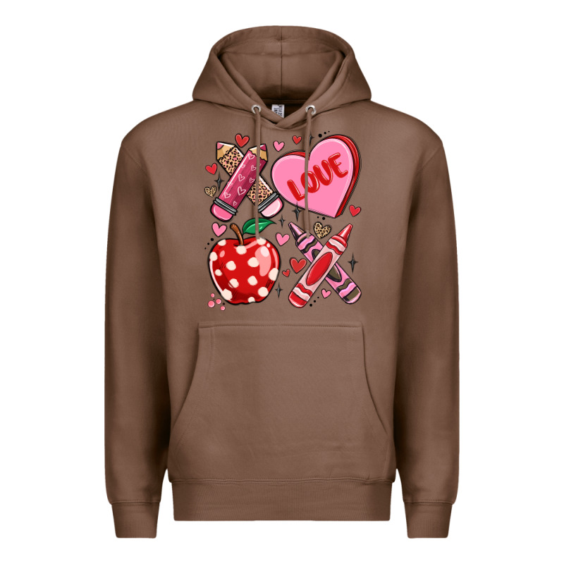 Valentine Xoxo Teacher Premium Hoodie by MaliasSmallBusiness | Teevron
