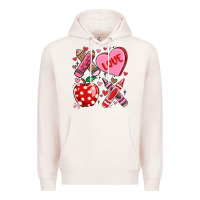Pale Pink valentine xoxo teacher Premium Hoodie - MaliasSmallBusiness