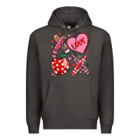 Smoke valentine xoxo teacher Premium Hoodie - MaliasSmallBusiness