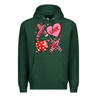 Sports Green valentine xoxo teacher Premium Hoodie - MaliasSmallBusiness