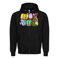 Black Love Easter Day Zipper Hoodie - CowGirlArtShop