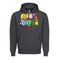 Smoke Love Easter Day Zipper Hoodie - CowGirlArtShop