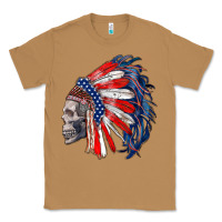 Toasted Coconut american indian headdress with skull Classic Tee - RanaPortraitStore