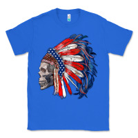 True Royal american indian headdress with skull Classic Tee - RanaPortraitStore