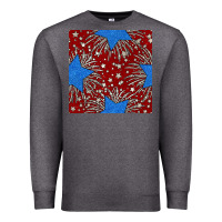 Charcoal Heather Glitter 4th of July Seamless Pattern Premium Sweatshirt - BundleAndBundleShop