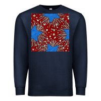 Navy Glitter 4th of July Seamless Pattern Premium Sweatshirt - BundleAndBundleShop