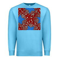 Ocean Blue Glitter 4th of July Seamless Pattern Premium Sweatshirt - BundleAndBundleShop