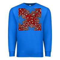 True Royal Glitter 4th of July Seamless Pattern Premium Sweatshirt - BundleAndBundleShop