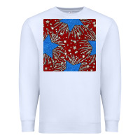 White Glitter 4th of July Seamless Pattern Premium Sweatshirt - BundleAndBundleShop