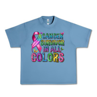 Pebble Blue cancer survivor in all colors Urban Heavy Tee - texasbilliewilder