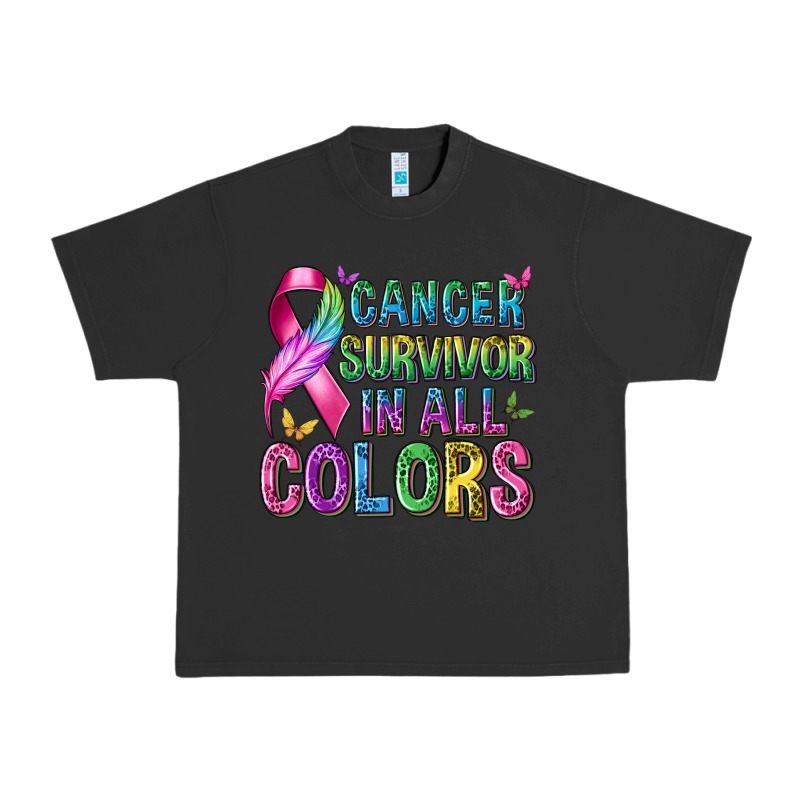 Cancer Survivor In All Colors Urban Heavy Tee by texasbilliewilder | Teevron