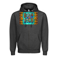 Charcoal Heather boom bitch get out the way skinny metal can holder Zipper Hoodie - HRA Design Shop