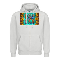 Dove Grey boom bitch get out the way skinny metal can holder Zipper Hoodie - HRA Design Shop