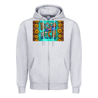 Heather Grey boom bitch get out the way skinny metal can holder Zipper Hoodie - HRA Design Shop
