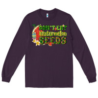 Plum dont eat watermelon seeds with summer Long Sleeve Tee - texasbilliewilder
