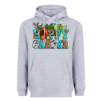 Heather Grey happy camper with trees and map Heavyweight Hoodie - AdoDesignShop