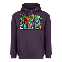 Plum happy camper with trees and map Heavyweight Hoodie - AdoDesignShop