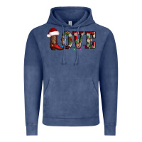 Vintage Denim love christmas boots Vintage Hoodie - AdoDesignShop