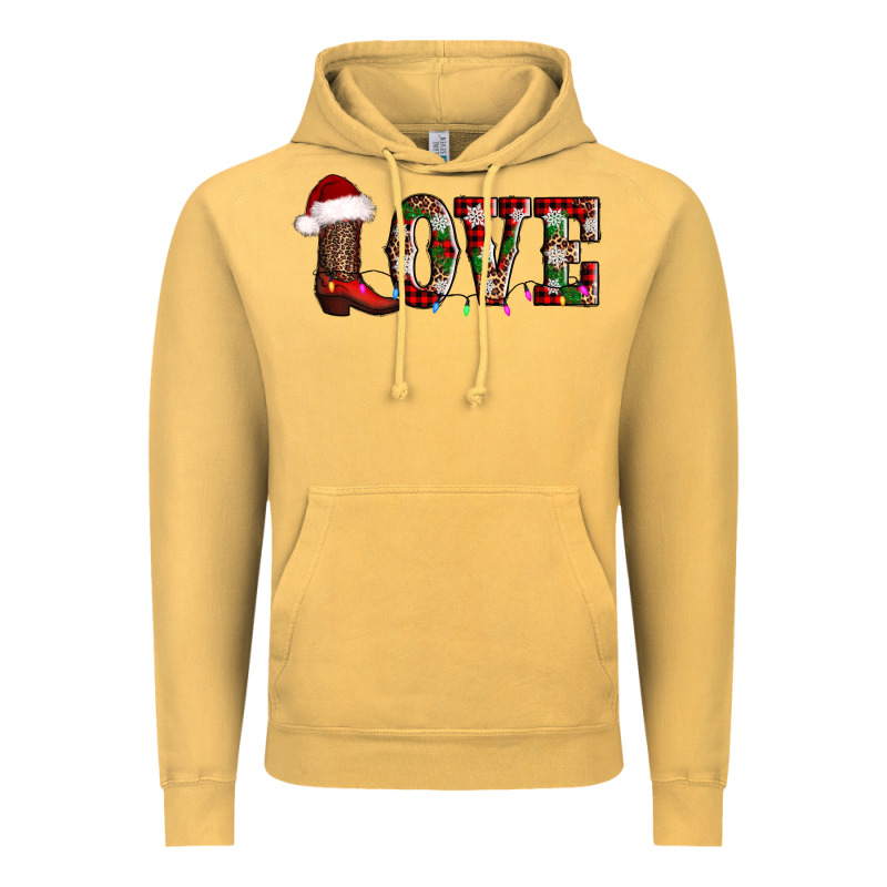 Love Christmas Boots Vintage Hoodie by AdoDesignShop | Teevron
