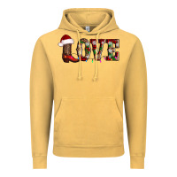 Vintage Mustard love christmas boots Vintage Hoodie - AdoDesignShop