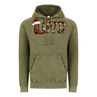Vintage Olive love christmas boots Vintage Hoodie - AdoDesignShop