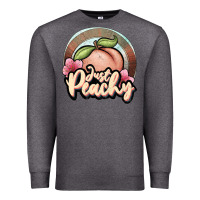 Charcoal Heather just peachy Premium Sweatshirt - JahusDesignShop