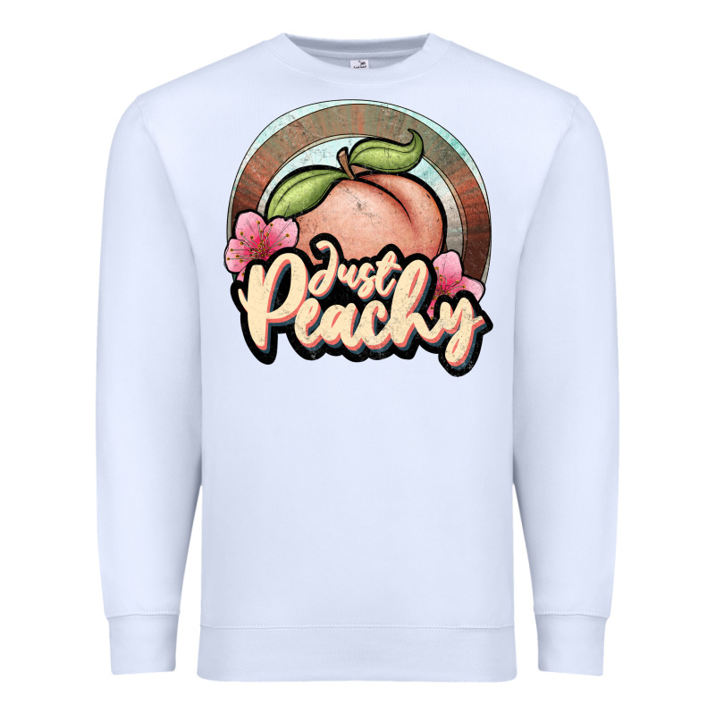 Just Peachy Premium Sweatshirt by JahusDesignShop | Teevron