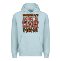 Blue Mist somebodys loud and proud basketball mama Premium Hoodie - MaliasSmallBusiness