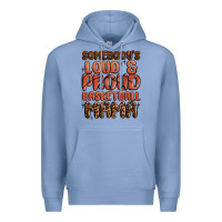 Colony Blue somebodys loud and proud basketball mama Premium Hoodie - MaliasSmallBusiness