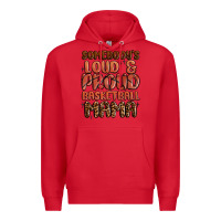 Red somebodys loud and proud basketball mama Premium Hoodie - MaliasSmallBusiness